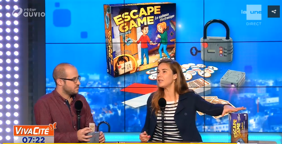 Escape Game, le cadenas électronique sur les écrans belges ! 