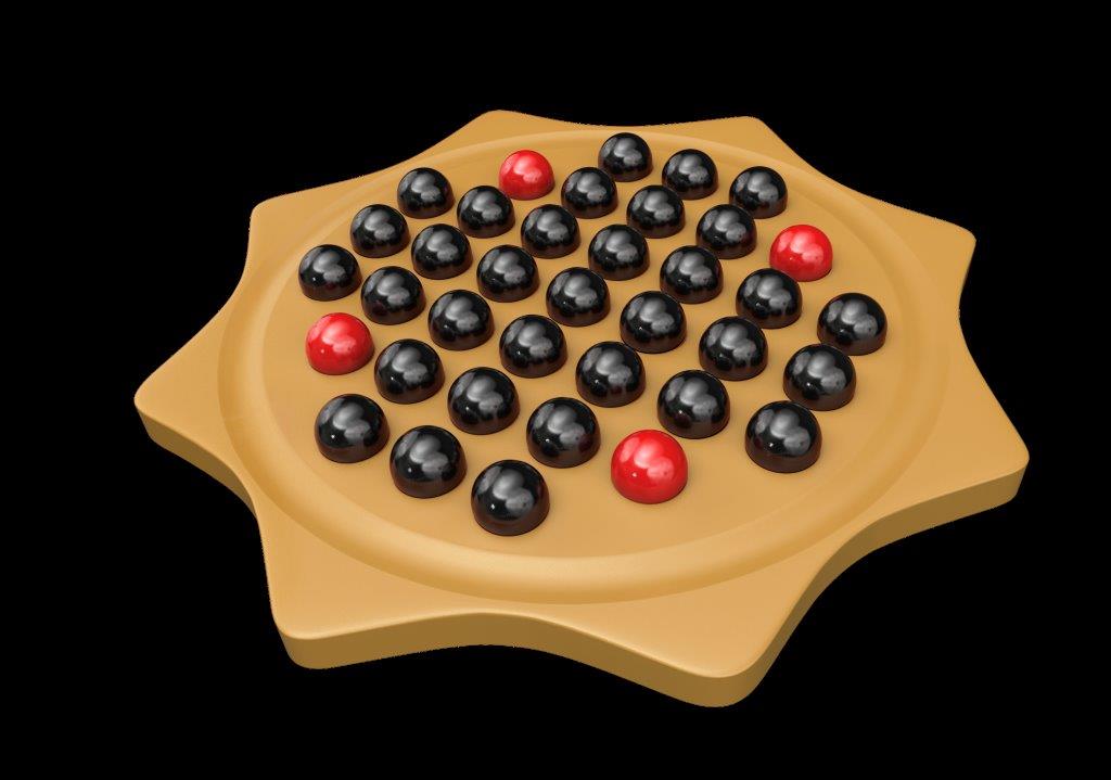 Plateau de jeu du Solitaire