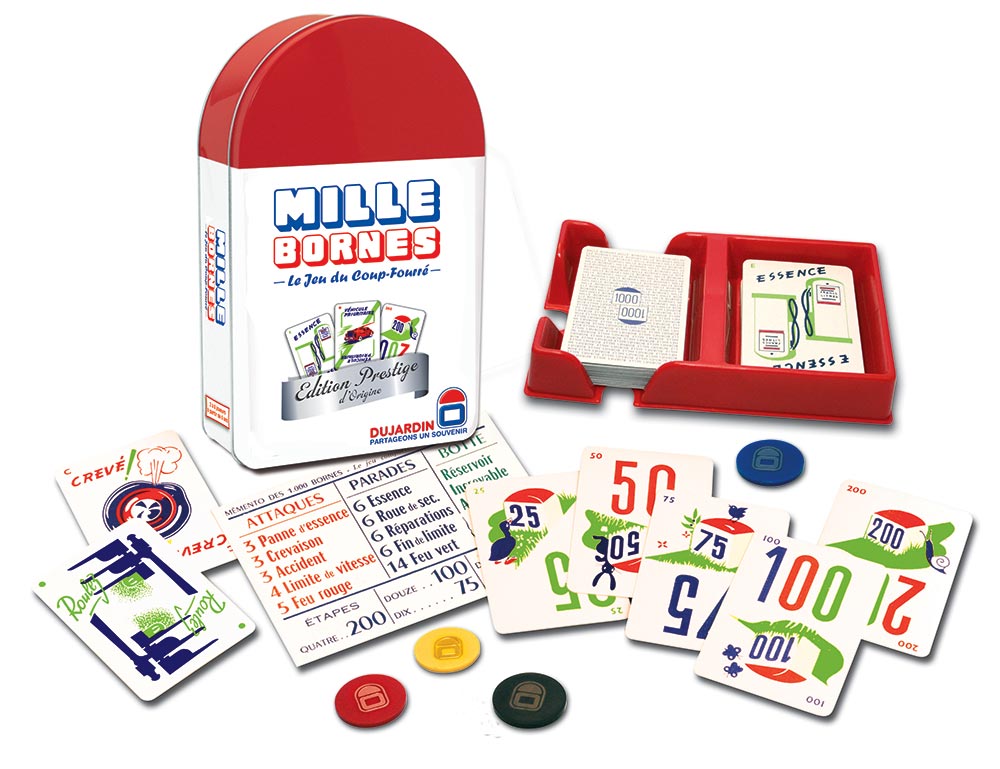 Packaging et éléments du Mille Bornes  Prestige